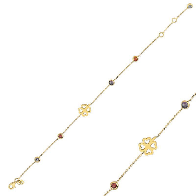 دستبند زنجير طلا  کد MRCB-24