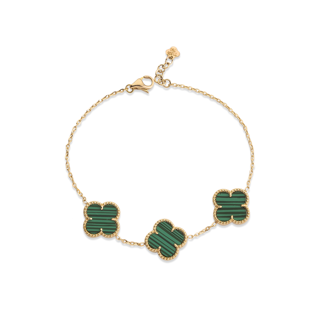 دستبند زنجير طلا  کد BMR256