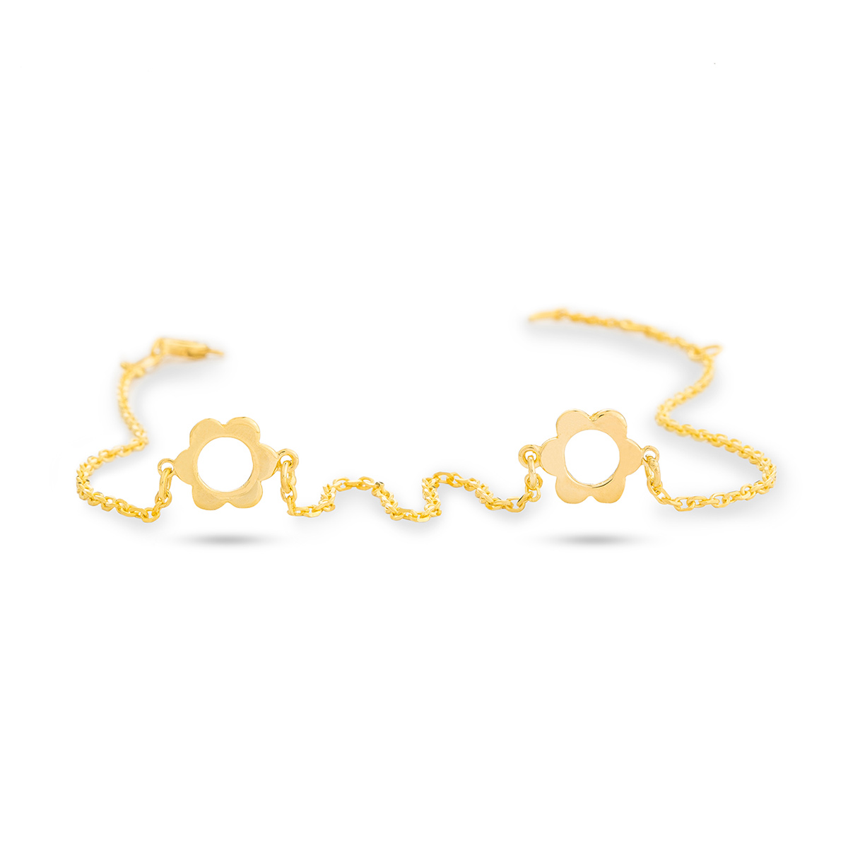 دستبند زنجير طلا  کد BMH054