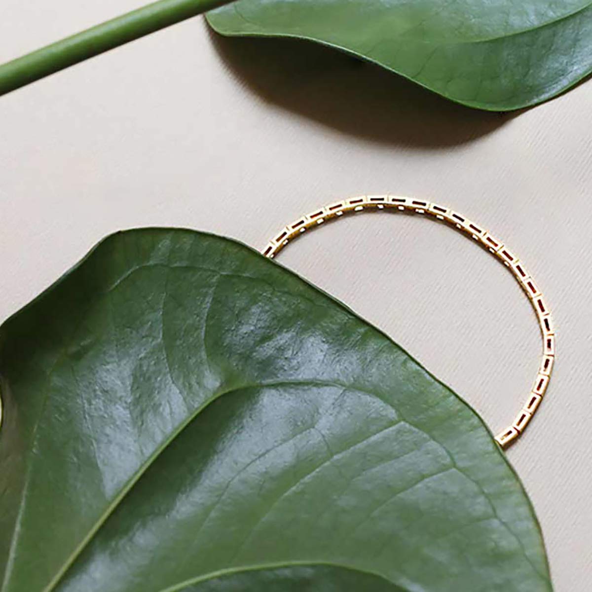 دستبند زنجير طلا  کد BM348