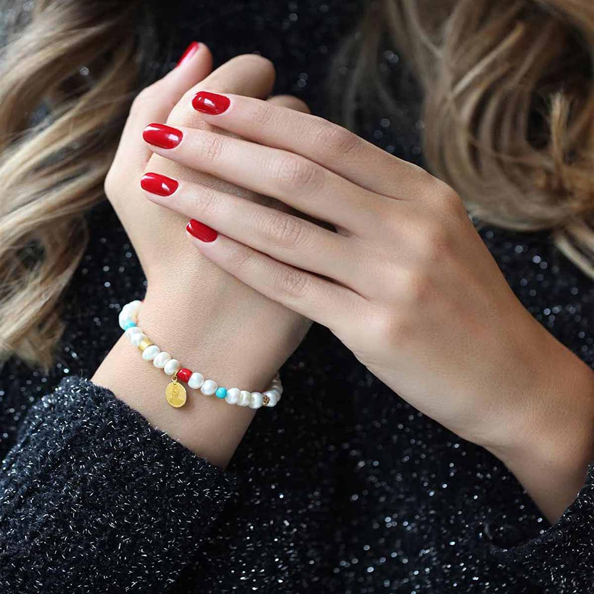 دستبند سنگی  کد BT050