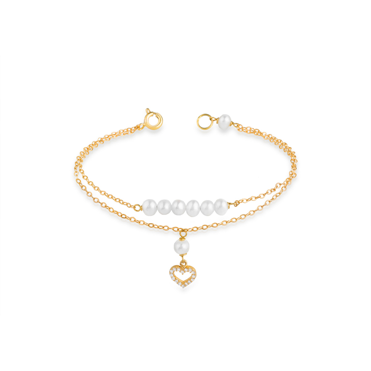 دستبند زنجير طلا  کد BT072