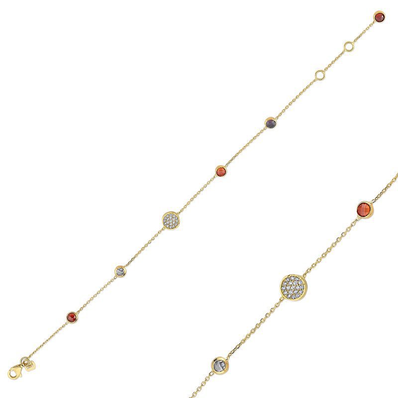 دستبند زنجير طلا  کد MRCB-28