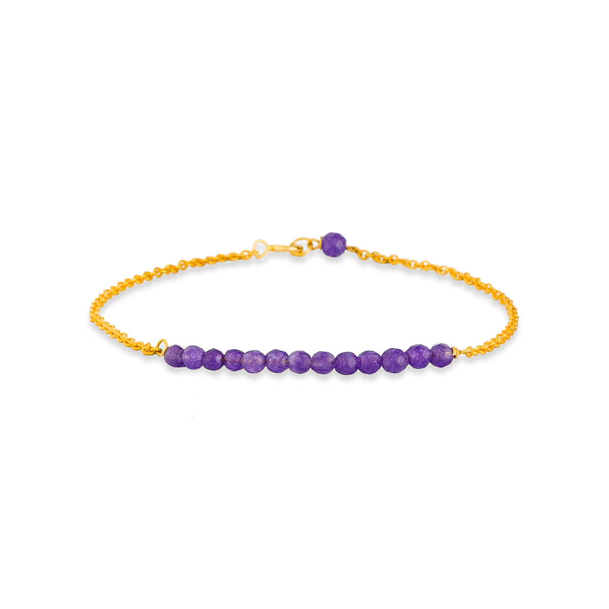 دستبند زنجير طلا  کد BT021