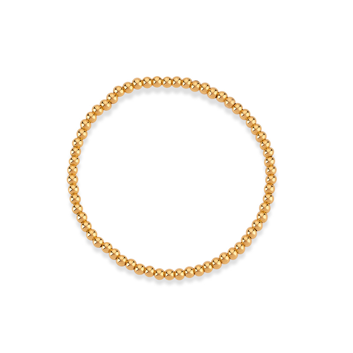 دستبند زنجير طلا گوی کد BMR526