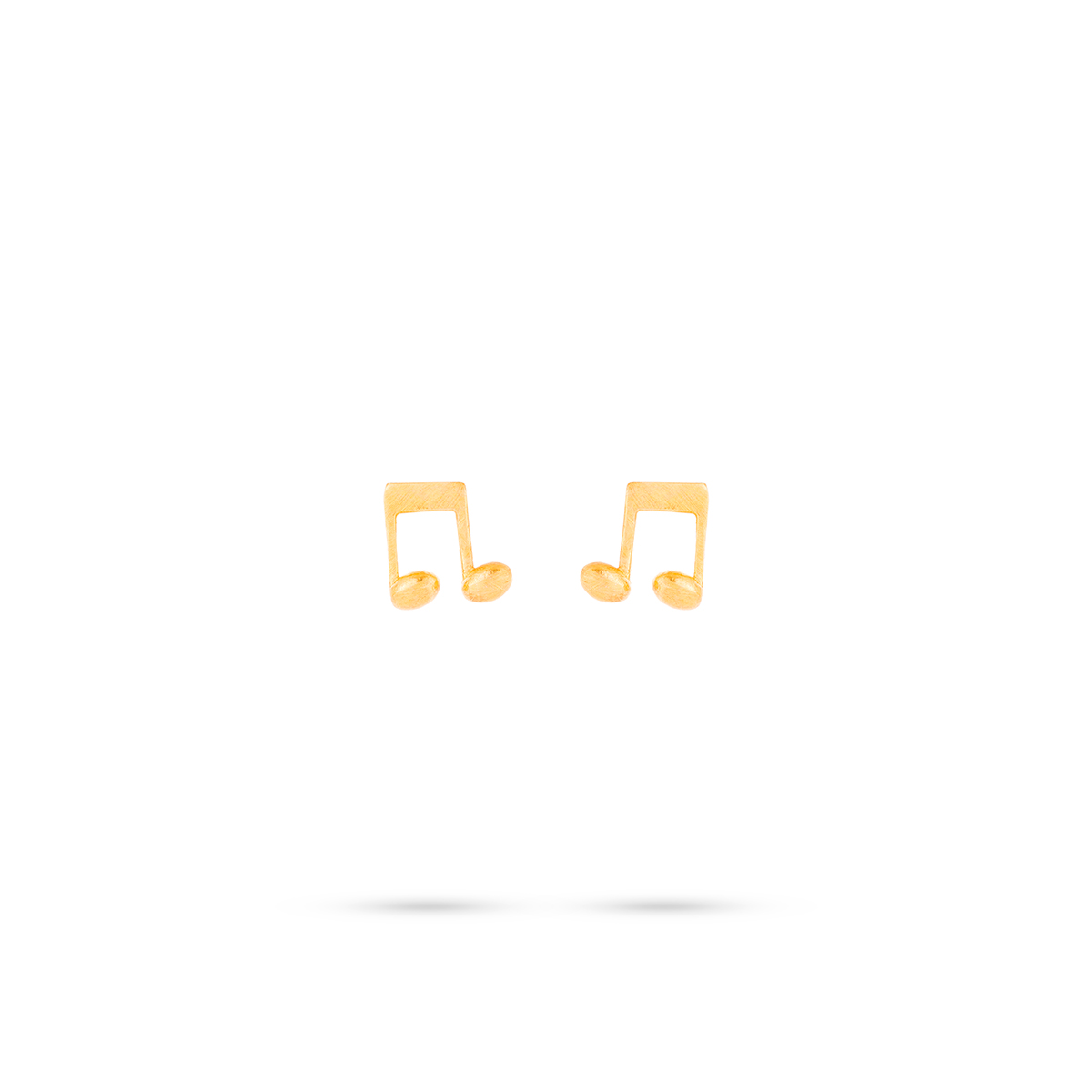 گوشواره گوشواره میخی طلا طرح نت کد EM236