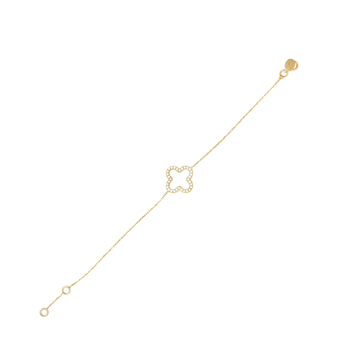 دستبند زنجير طلا ونکلیف کوچک اتمی تک زنجیر کد BMOH151