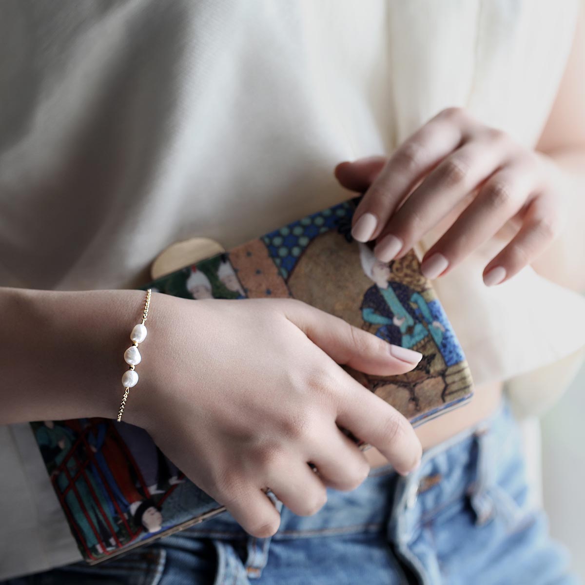 دستبند زنجير طلا  کد BT084