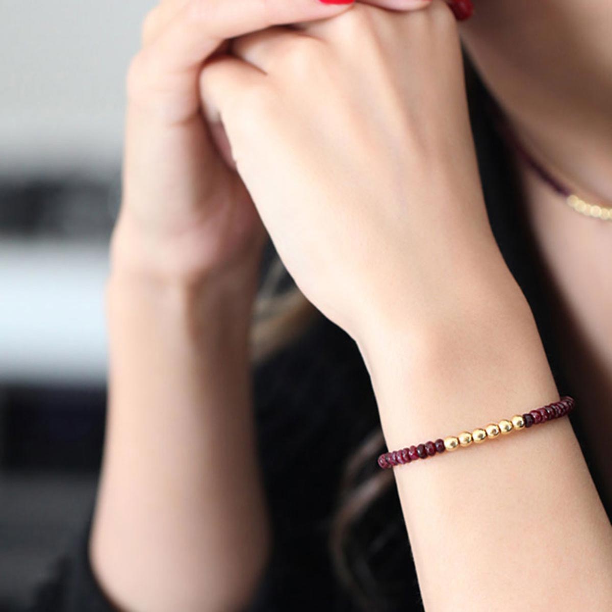 دستبند سنگی  کد BT064