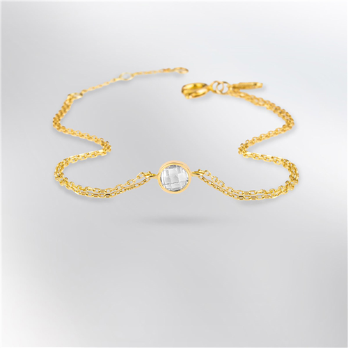 دستبند زنجير طلا  کد RSB-1488