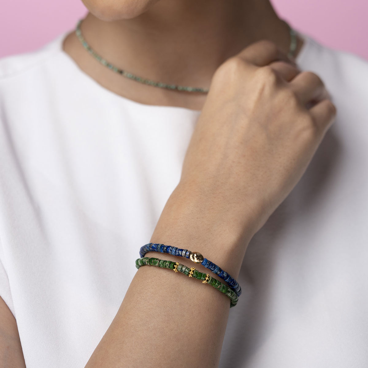 دستبند سنگی  کد BT113