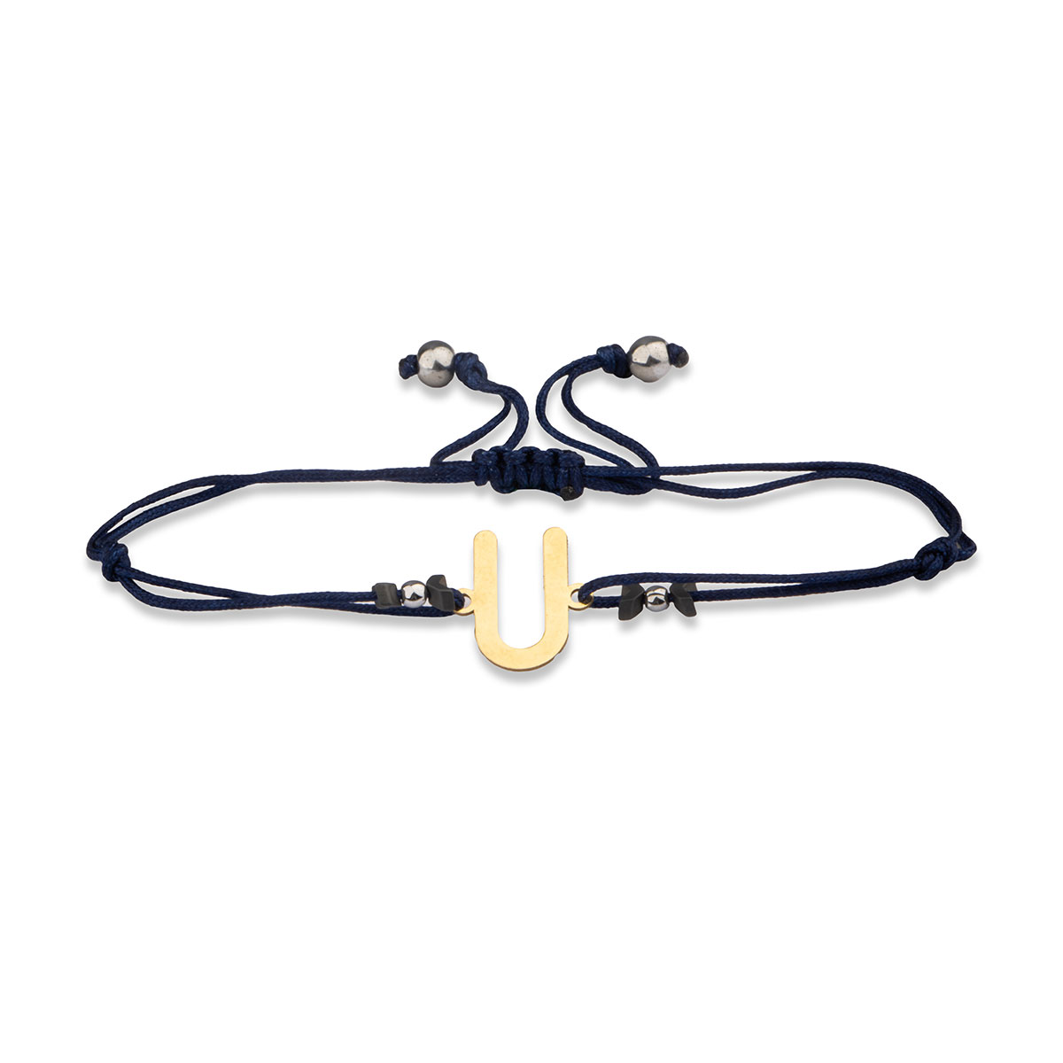 دستبند نخی خط خمیده لیزری کد LMB062