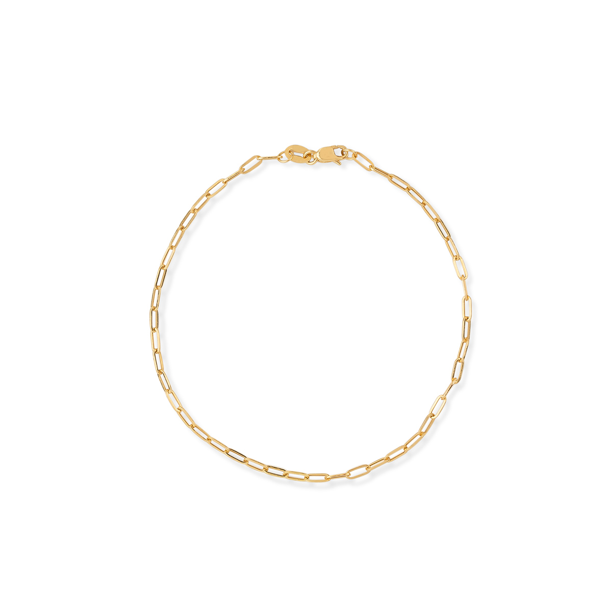 دستبند زنجير طلا زنجیر ضخیم کد BMR542