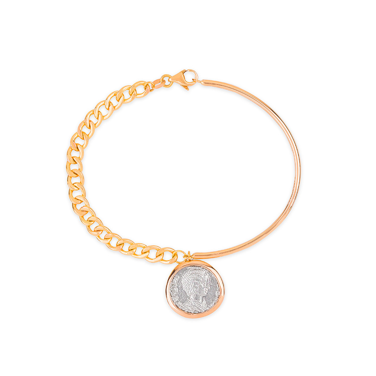 دستبند زنجير طلا  کد BMOH037