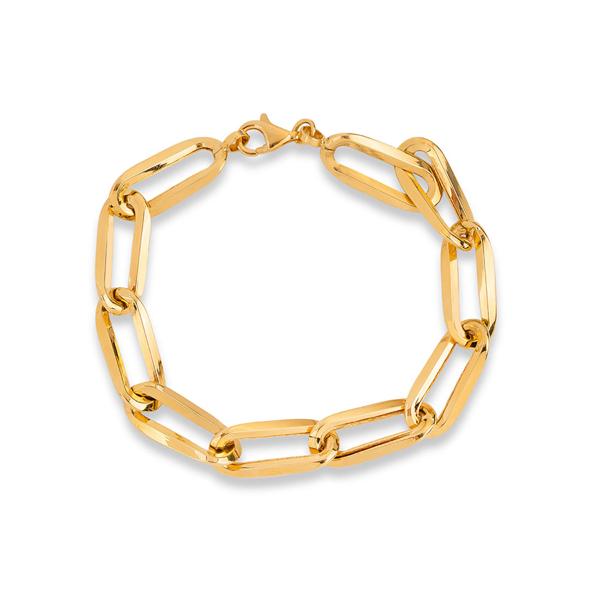 دستبند زنجير طلا  کد BMR514