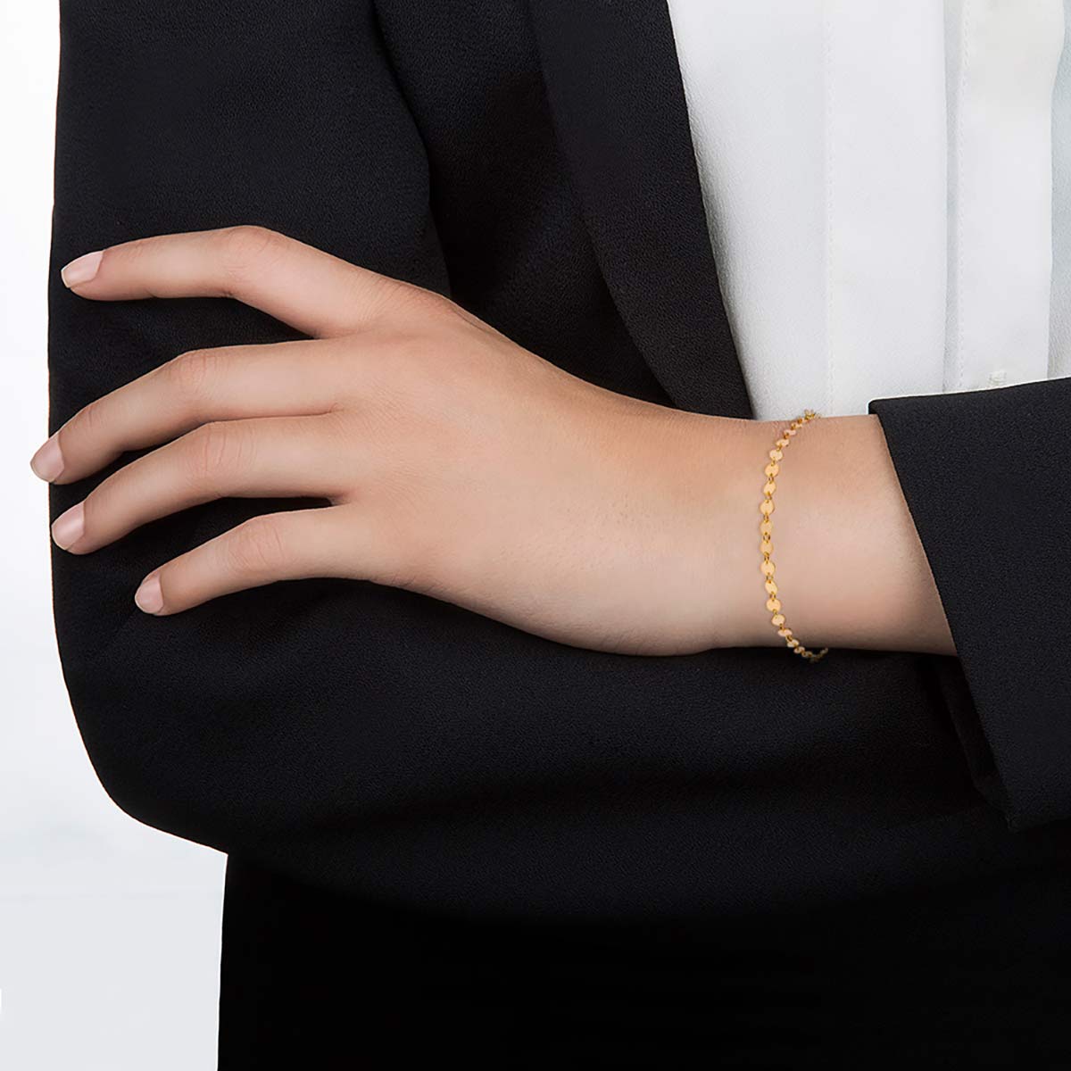 دستبند زنجير طلا  کد BM321