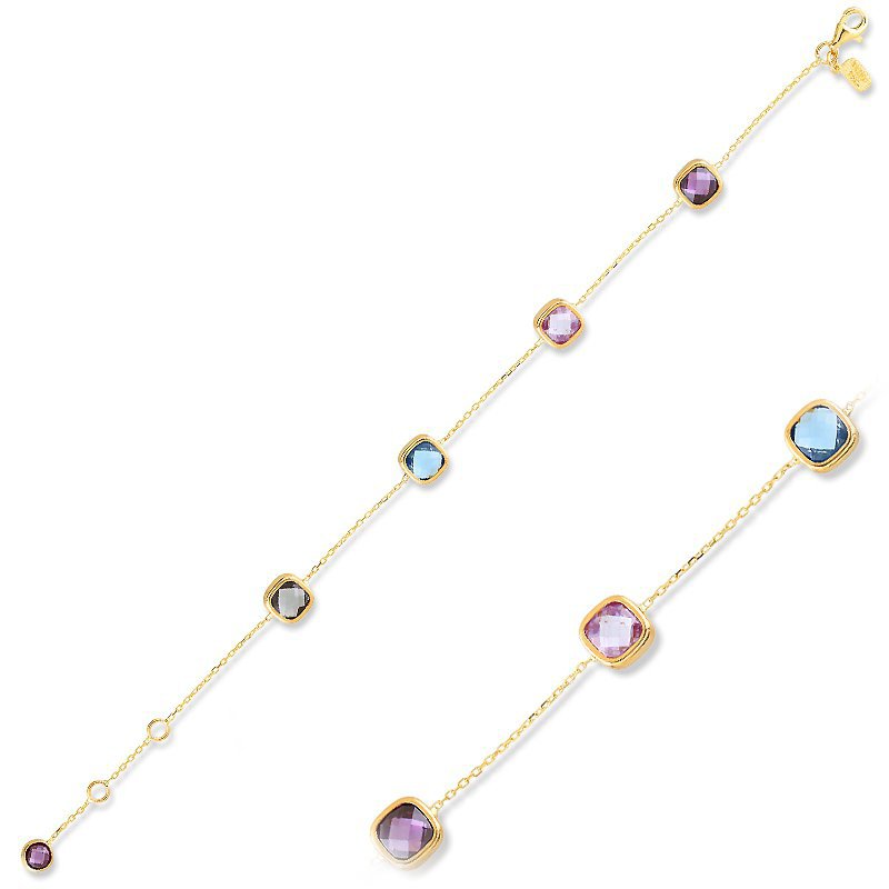 دستبند زنجير طلا  کد MRCB-9