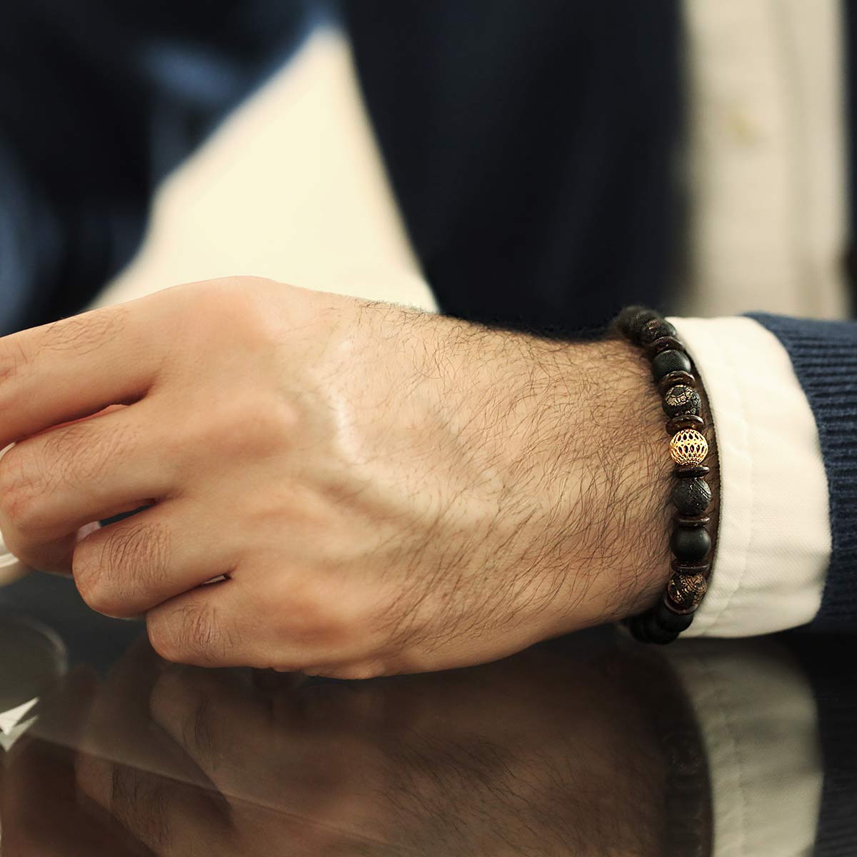 دستبند سنگی  کد BSH188