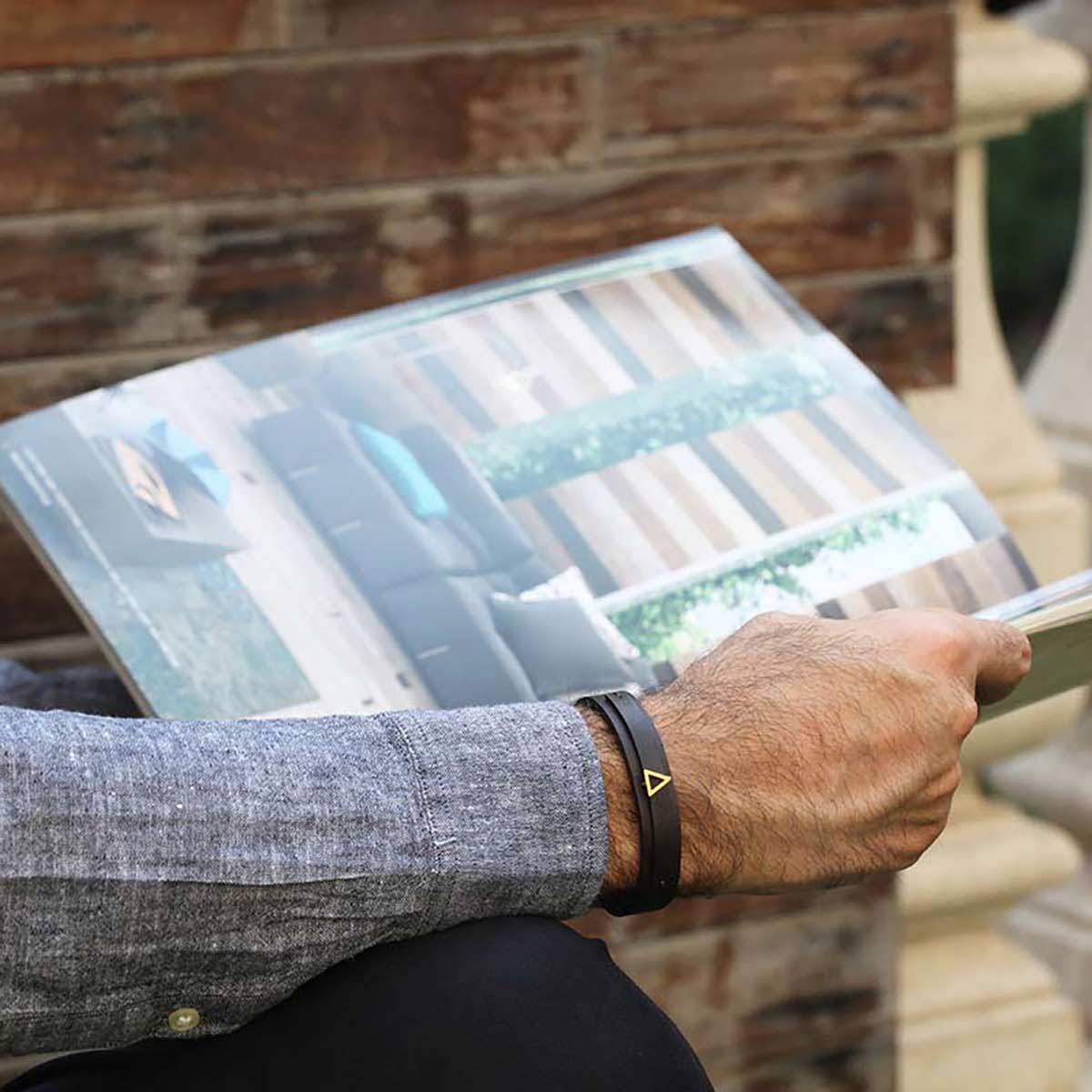 دستبند چرم و طلا  کد BR050