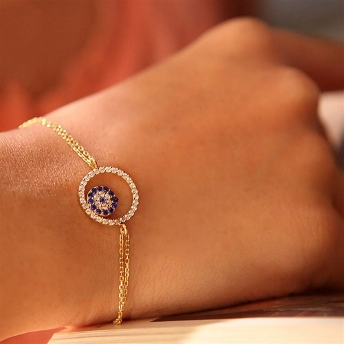 دستبند زنجير طلا  کد RSB-1003