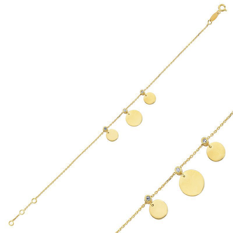 دستبند زنجير طلا  کد RSB-1082