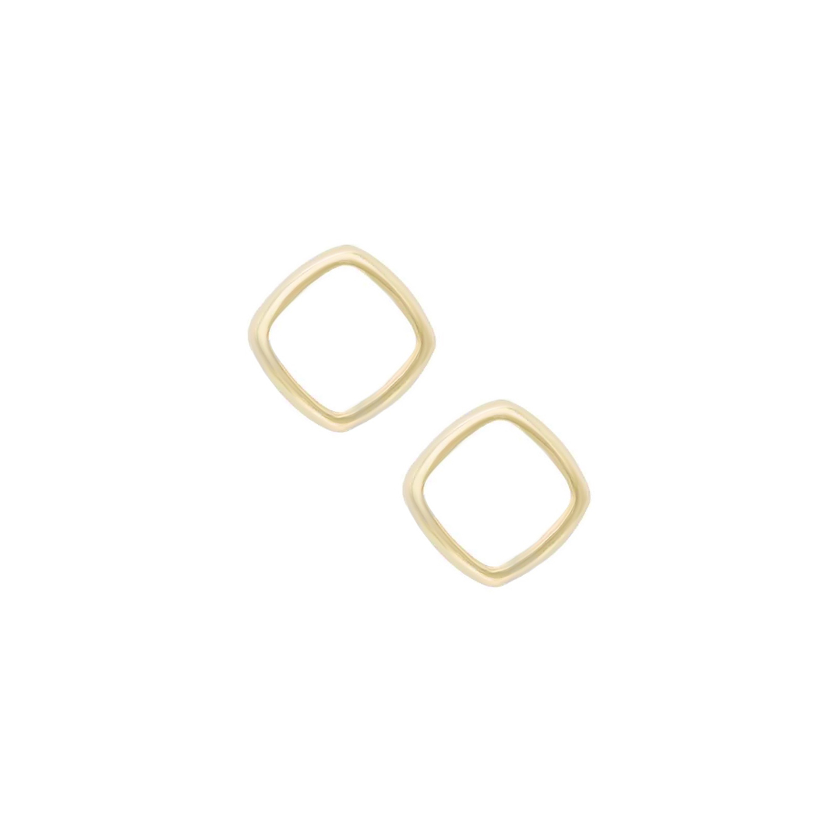 گوشواره گوشواره میخی طلا طرح مربع تو خالی کد EMOH039