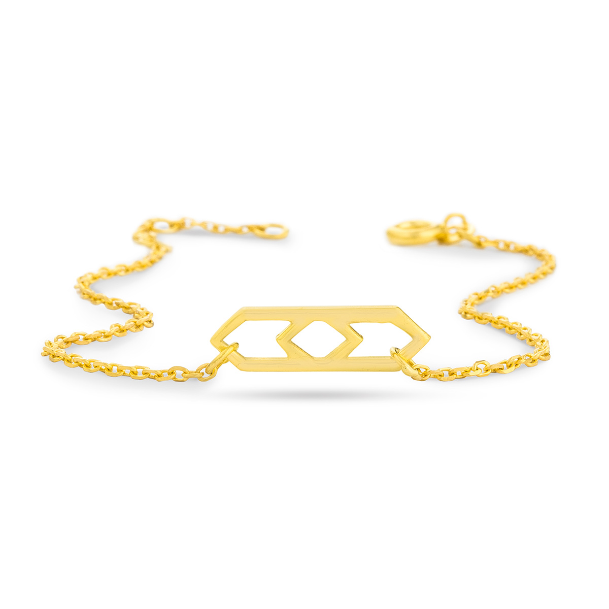 دستبند زنجير طلا  کد BMH045