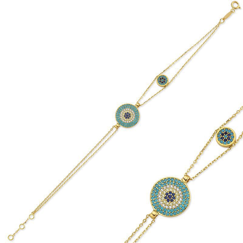 دستبند زنجير طلا  کد RS-198