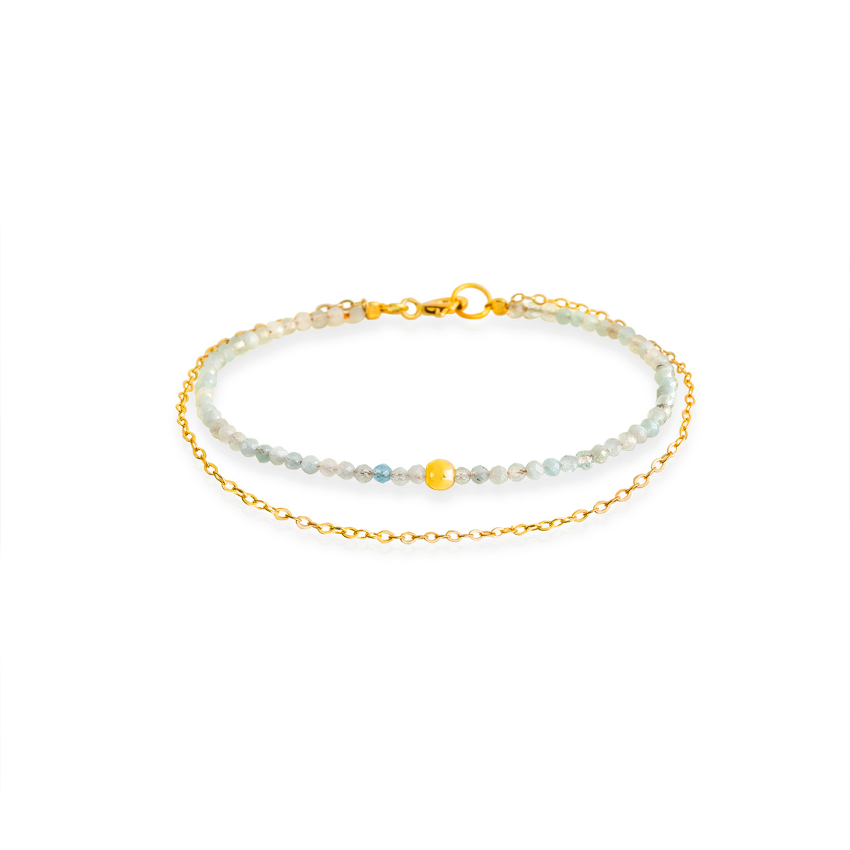 دستبند زنجير طلا  کد BT070