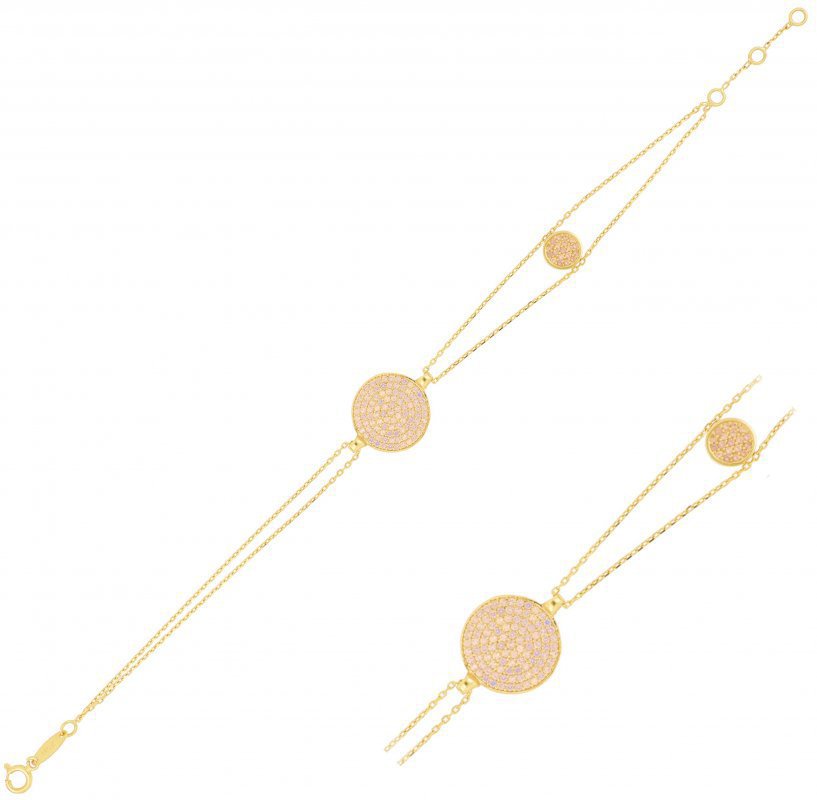 دستبند زنجير طلا  کد RS-207