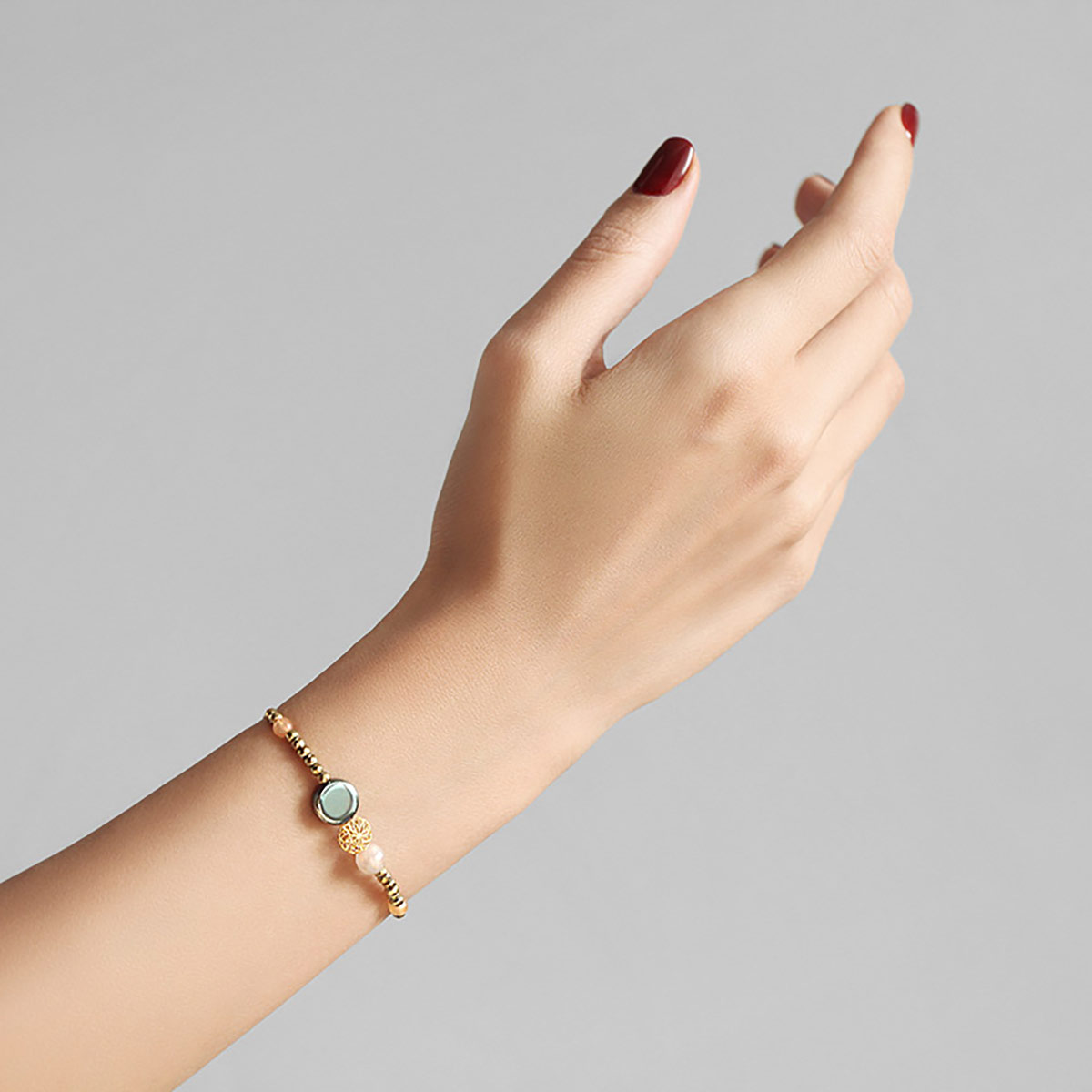 دستبند سنگی  کد BSH235